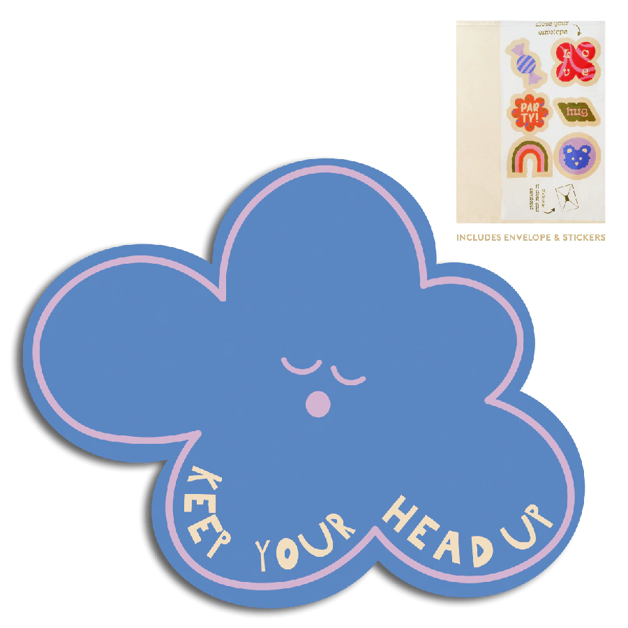 The Gift Label Cut-Out Cards - keep your head up