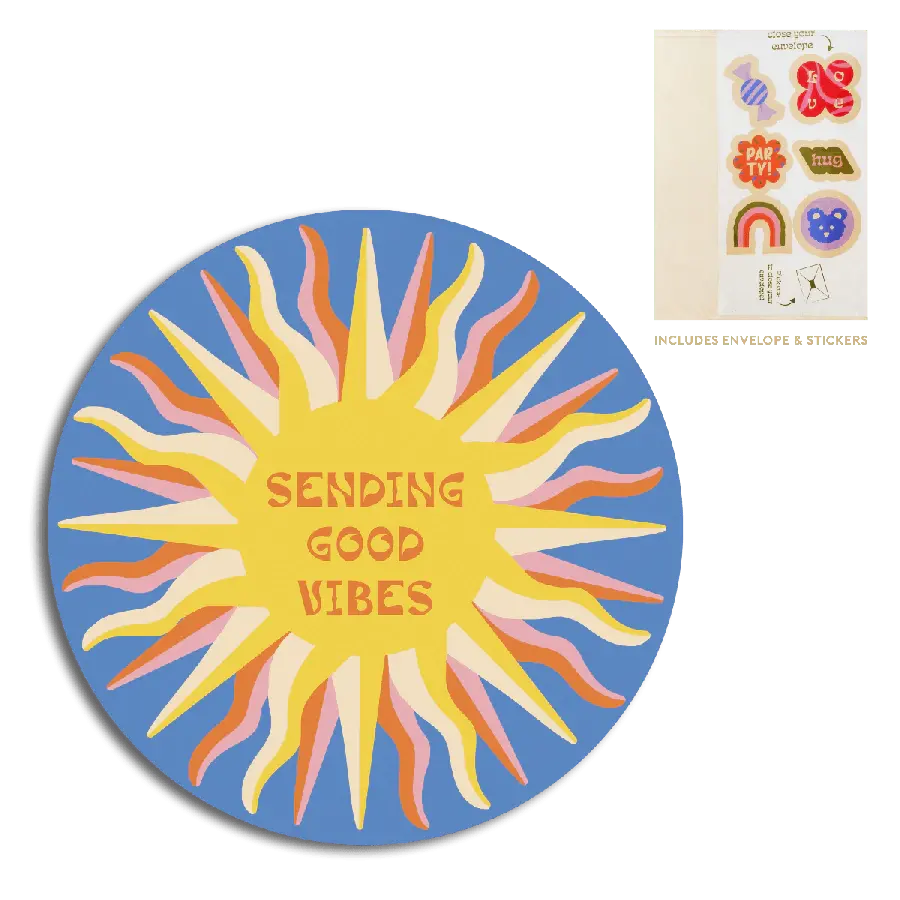 The Gift Label Cut-Out Cards - Sending good vibes