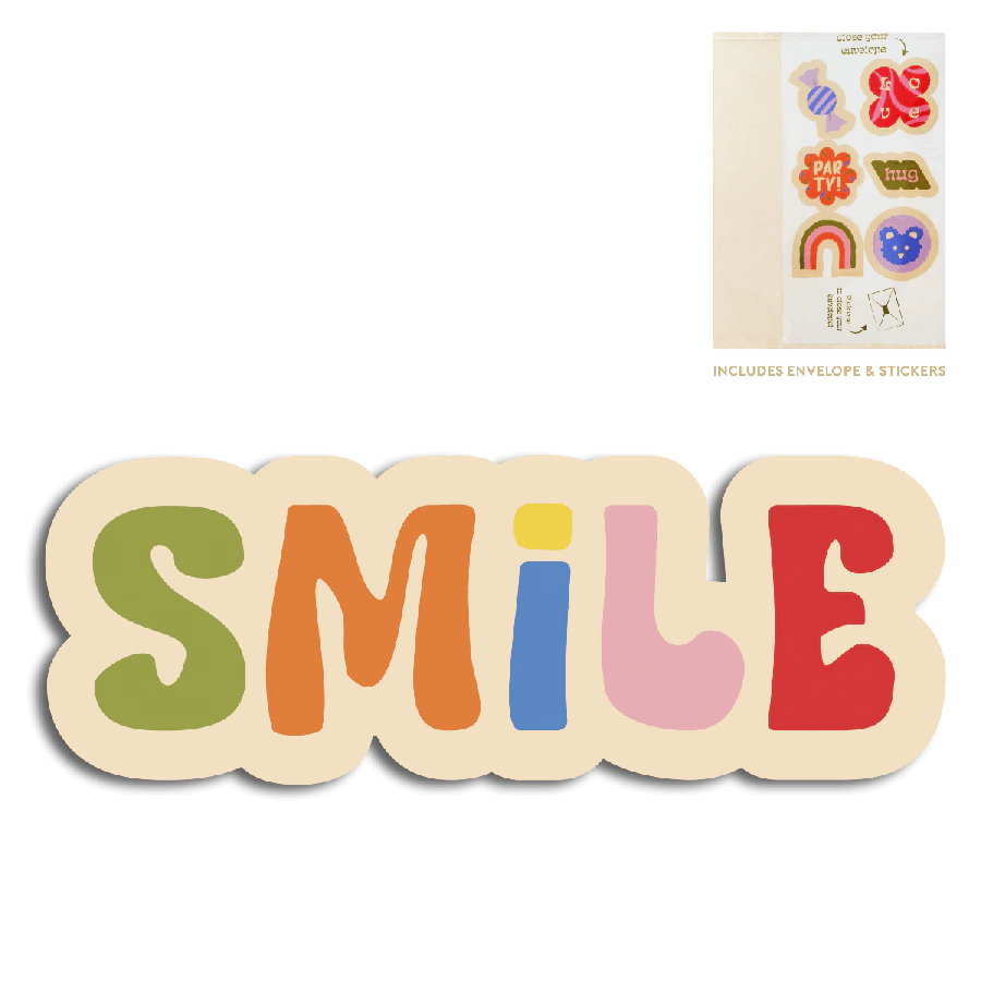 The Gift Label Cut-Out Cards - Smile