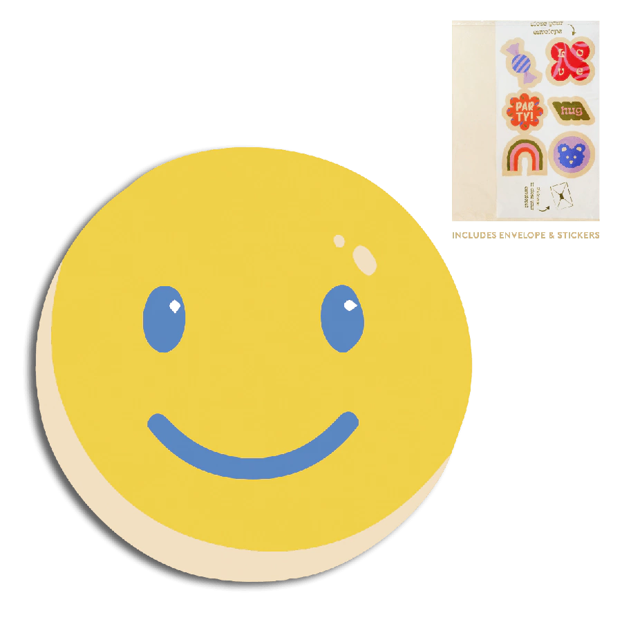 The Gift Label Cut-Out Cards - Smiley