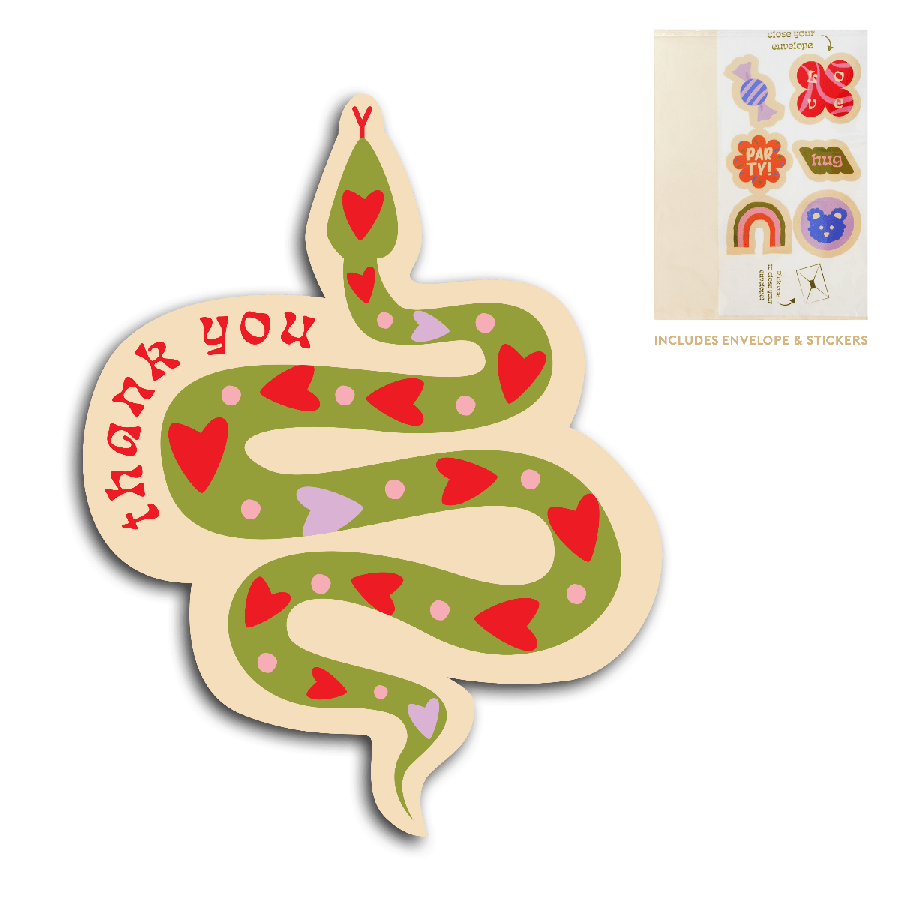 The Gift Label Cut-Out Cards - Thank you