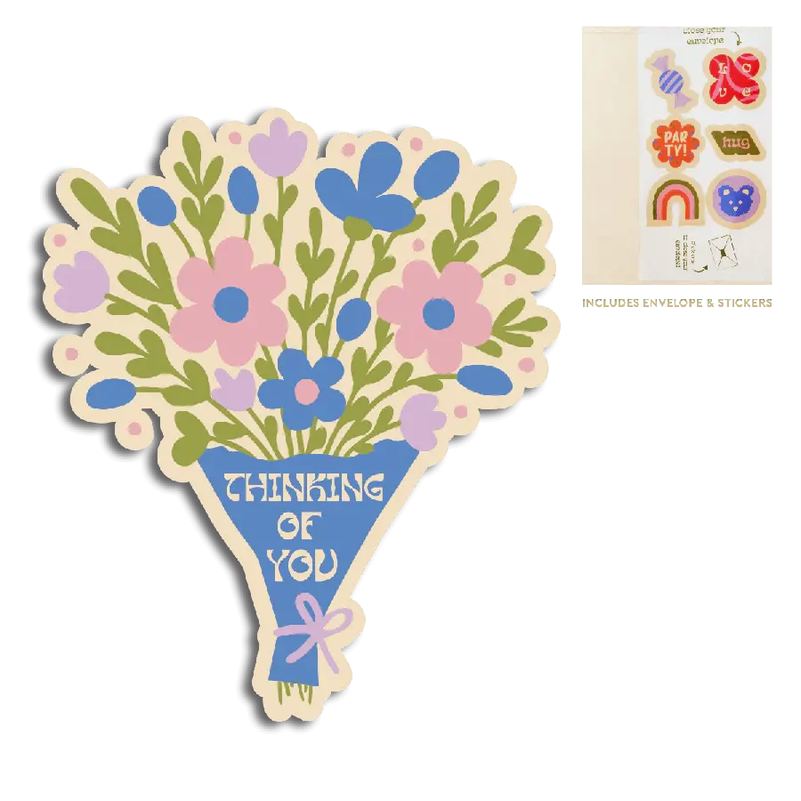 The Gift Label Cut-Out Cards - Thinking of you