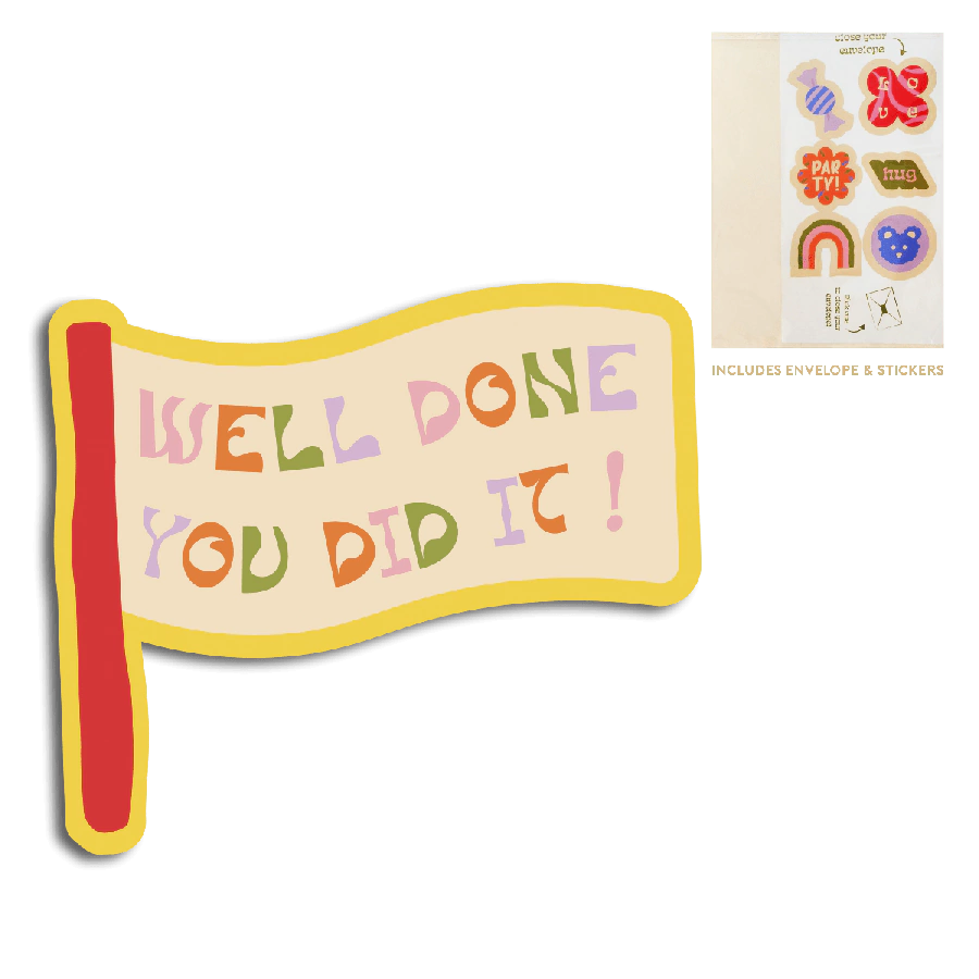 The Gift Label Cut-Out Cards - Well done you did it