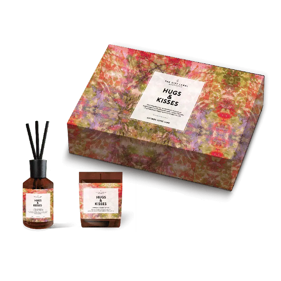 The Gift Label Gift Box Homeset - Hugs & Kisses