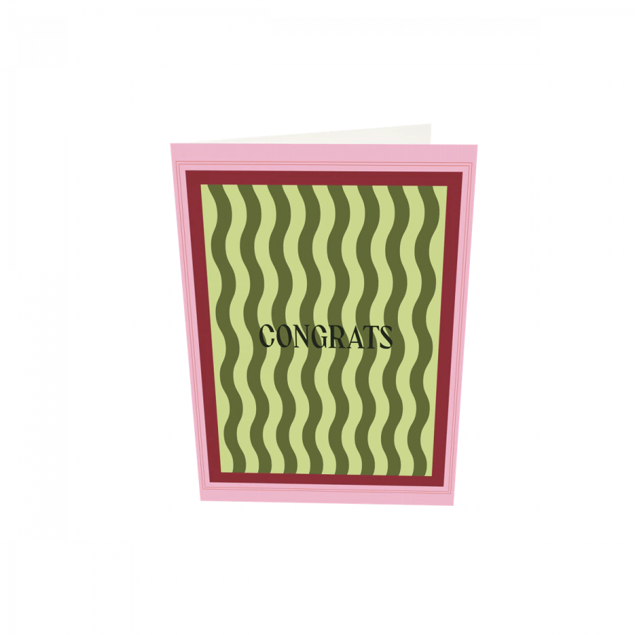 The Gift Label Greeting card - Congrats