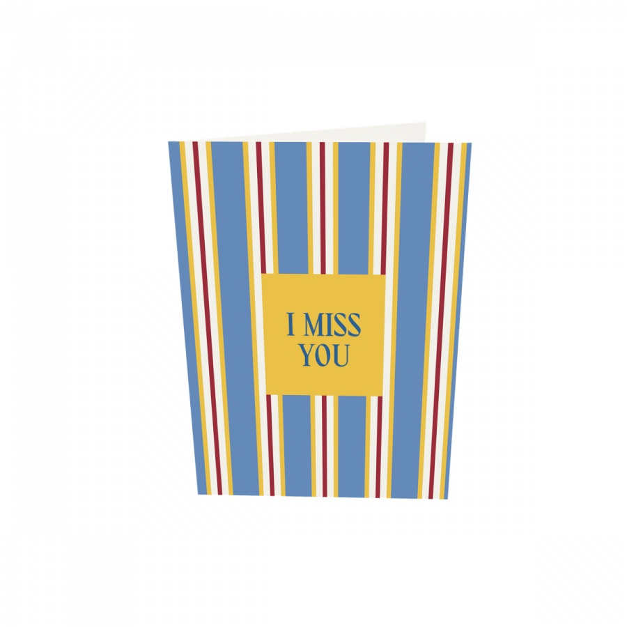 The Gift Label Greeting card - I Miss You