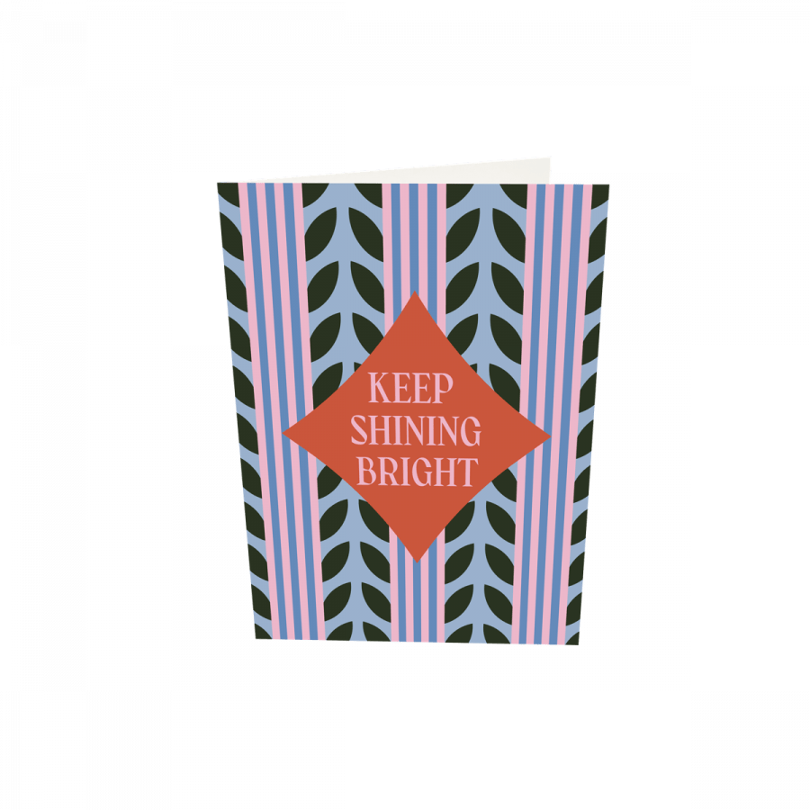 The Gift Label Greeting card - Keep Shining Bright