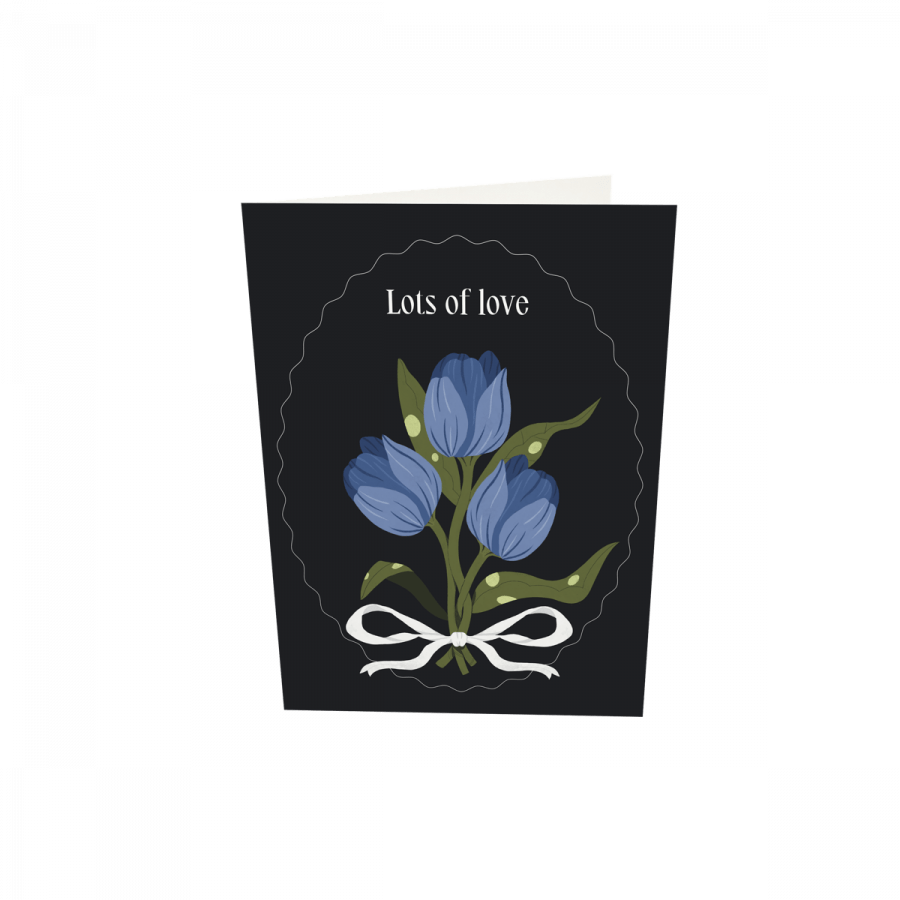 The Gift Label Greeting card - Lots Of Love