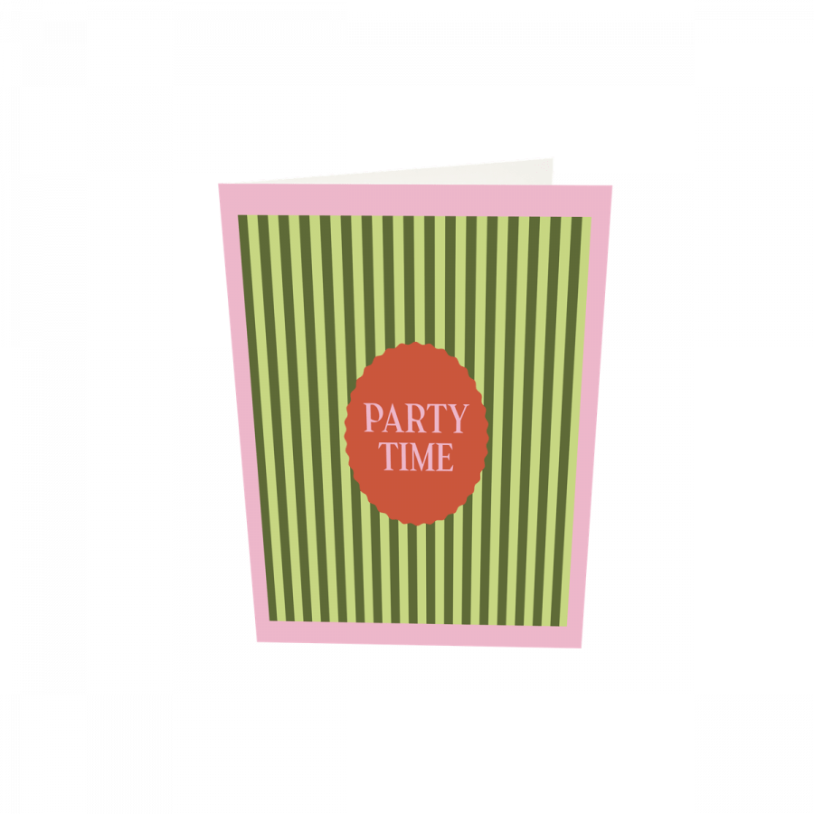 The Gift Label Greeting card - Party Time