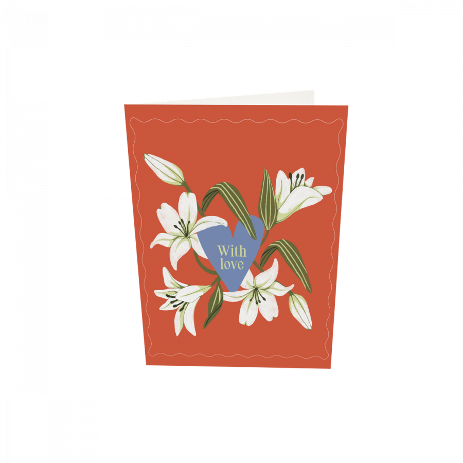 The Gift Label Greeting card - With Love