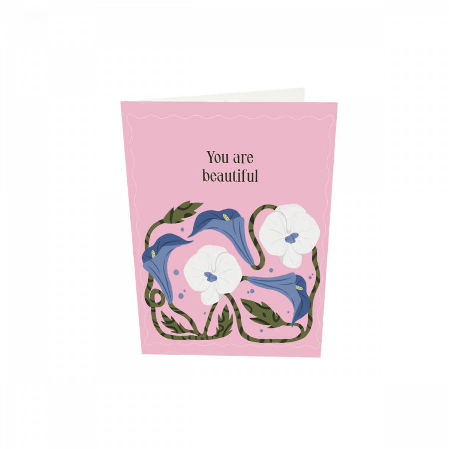 The Gift Label Greeting card - You Are Beautiful