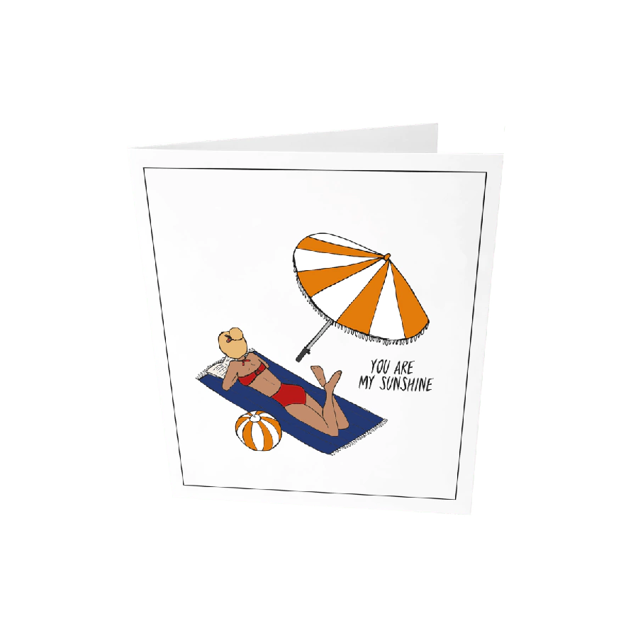 The Gift Label Greeting card - You are my sunshine