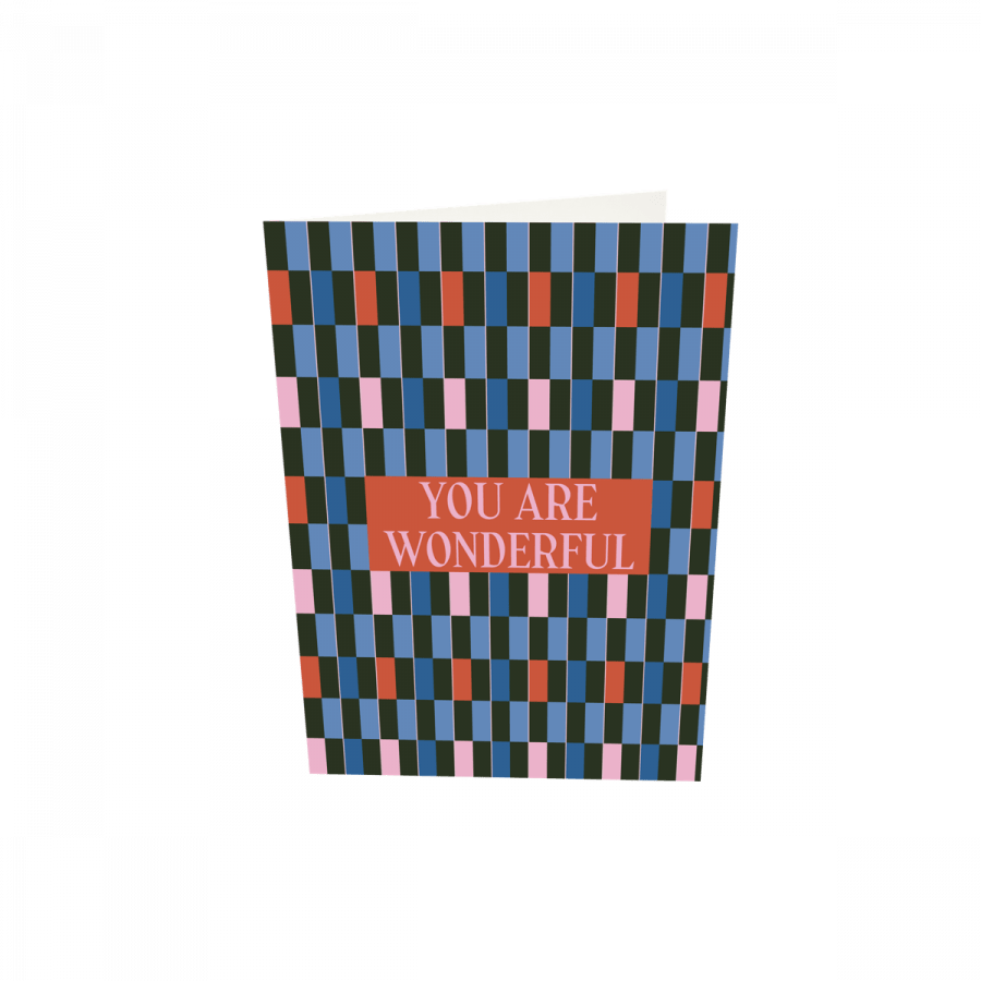 The Gift Label Greeting card - You Are Wonderful