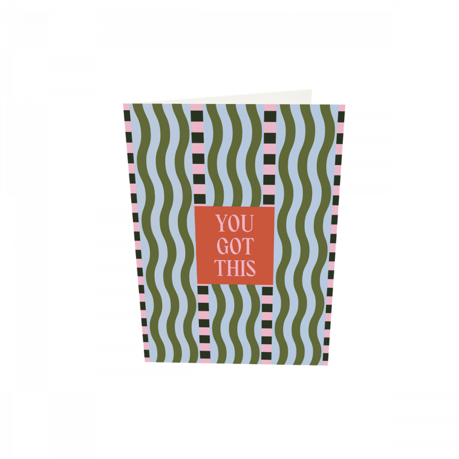 The Gift Label Greeting card - You Got This