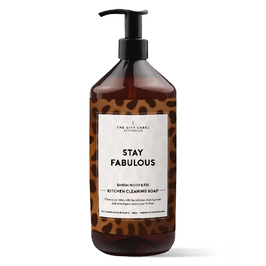 The Gift Label Kitchen cleaning soap - Stay fabulous