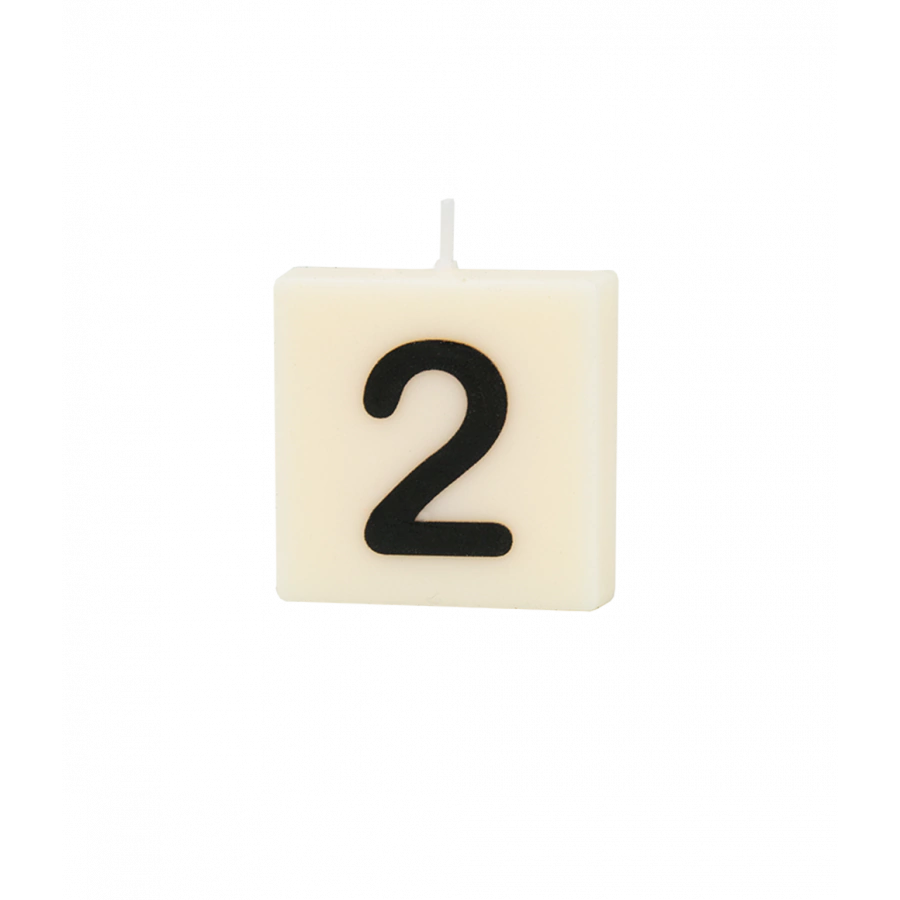 The Gift Label Letter and numbers candle - 2