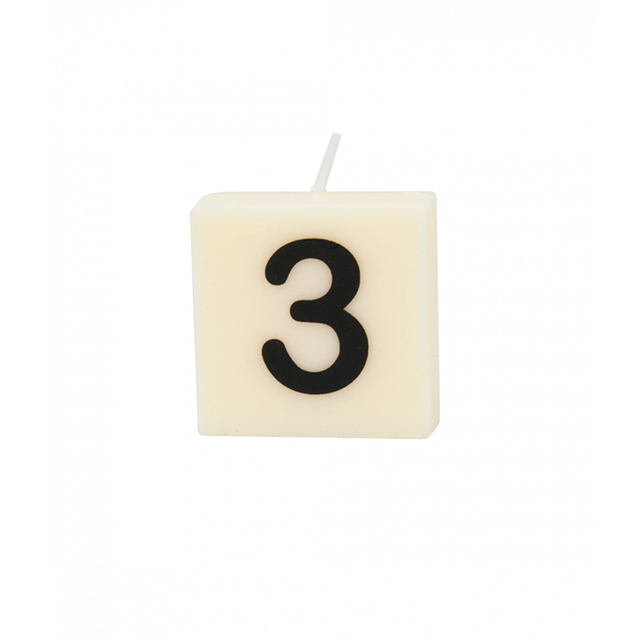 The Gift Label Letter and numbers candle - 3