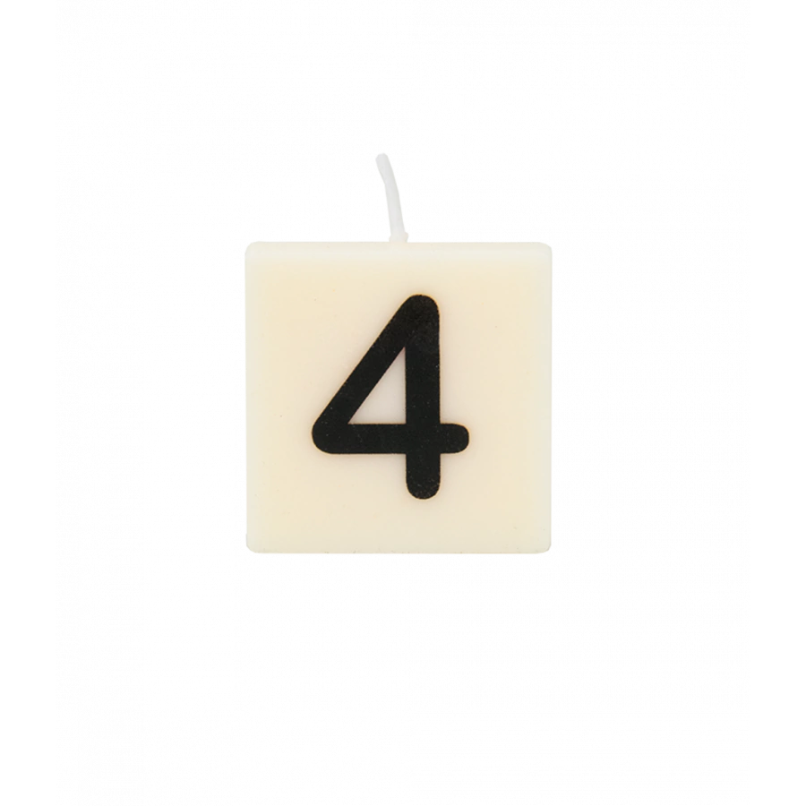 The Gift Label Letter and numbers candle - 4