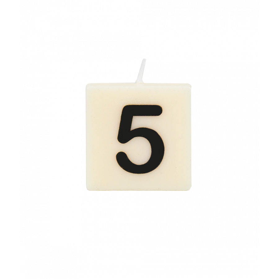 The Gift Label Letter and numbers candle - 5