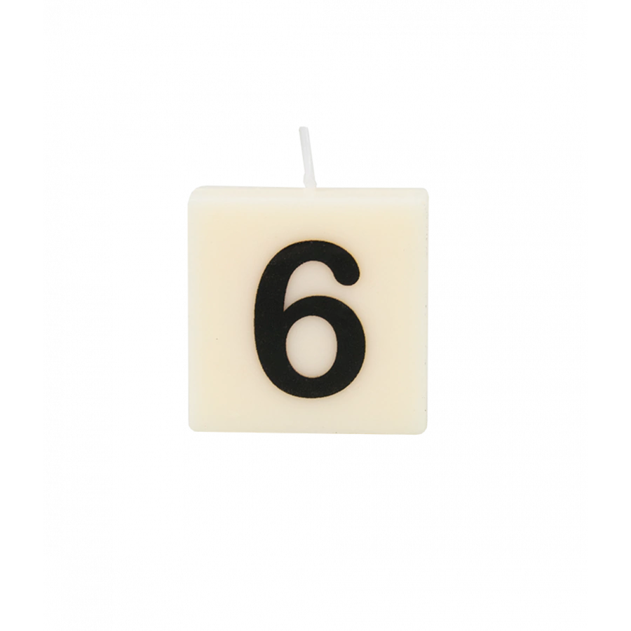 The Gift Label Letter and numbers candle - 6