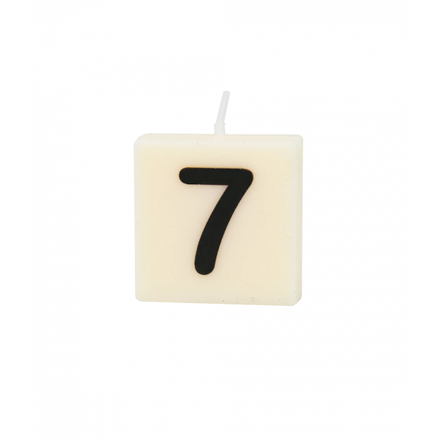 The Gift Label Letter and numbers candle - 7