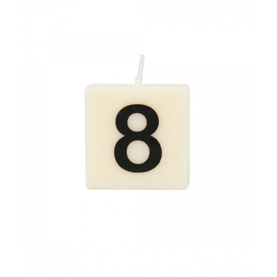 The Gift Label Letter and numbers candle - 8