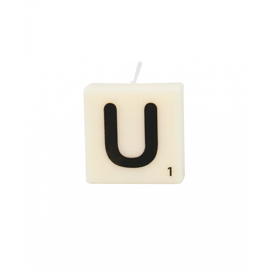 The Gift Label Letter and numbers candle - U