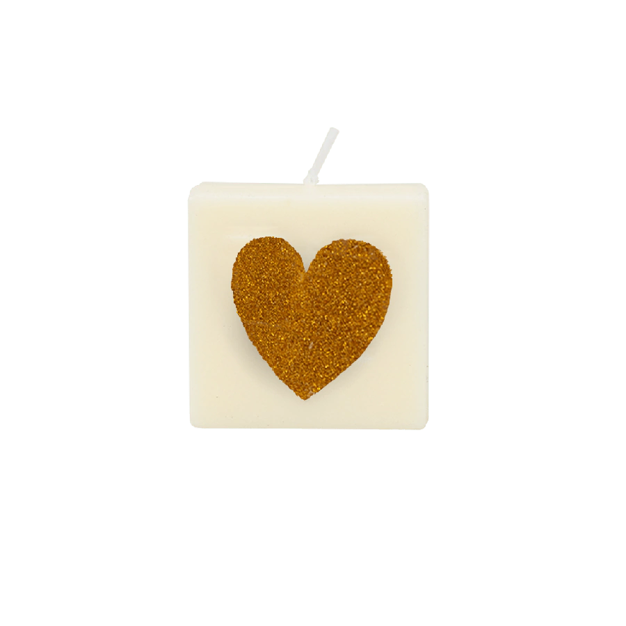 The Gift Label Letter candle - Heart gold