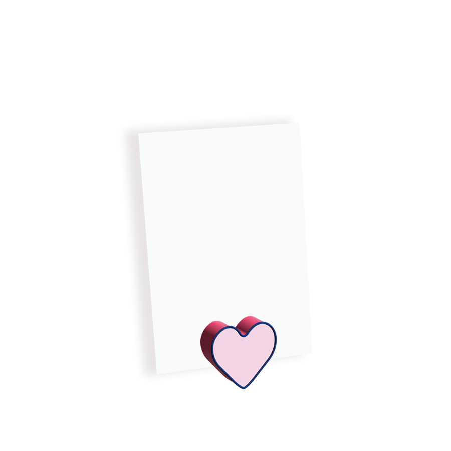 The Gift Label Photo holder - Heart