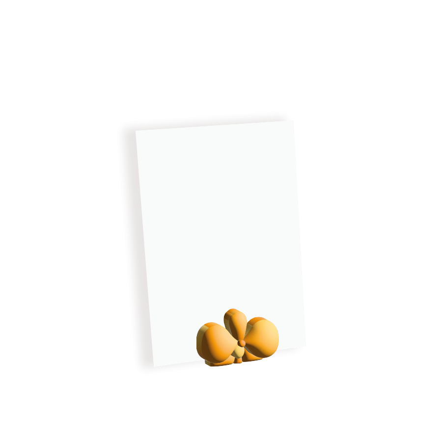 The Gift Label Photo holder - Yellow Flower