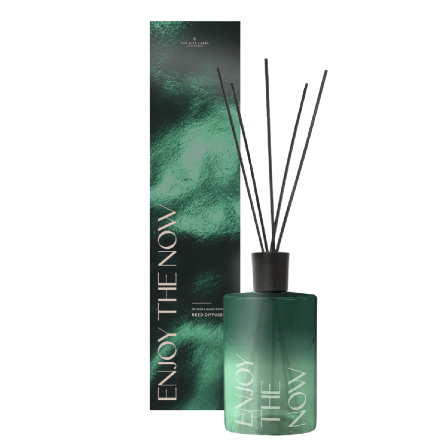 The Gift Label Reed diffuser - Enjoy the now