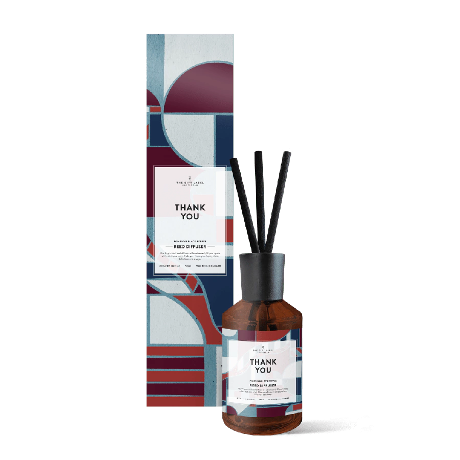 The Gift Label Reed diffuser - Thank you
