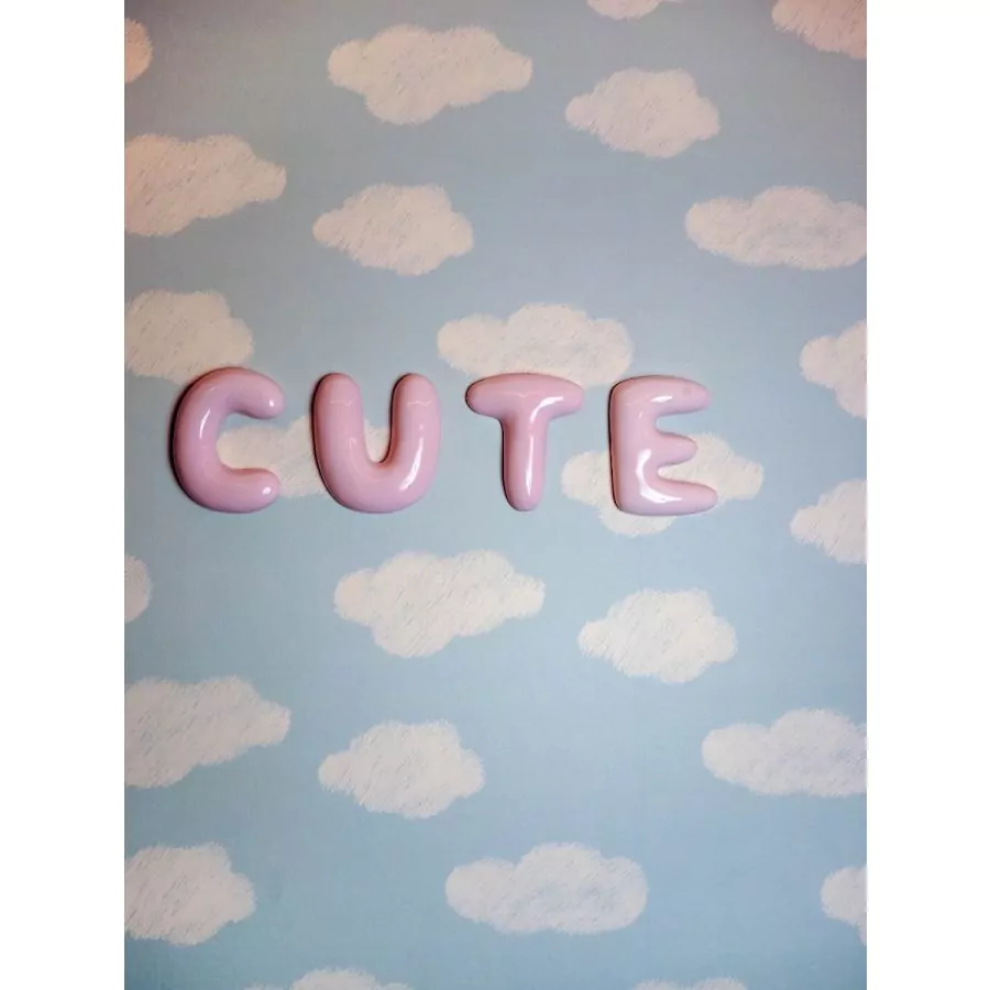 The Gift Label Wall Letter - C - Pink