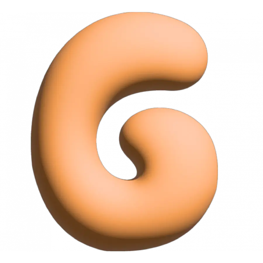 The Gift Label Wall Letter - G - Orange