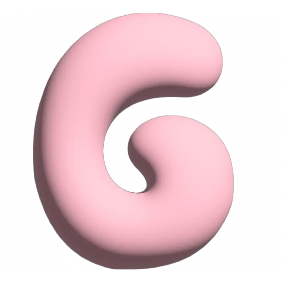 The Gift Label Wall Letter - G - Pink