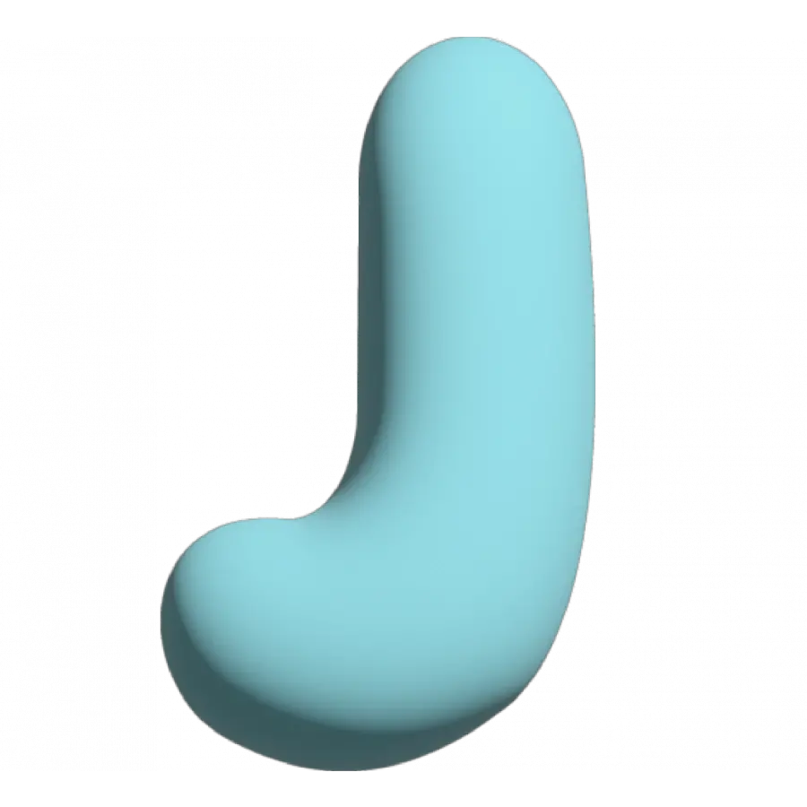 The Gift Label Wall Letter - J - Blue