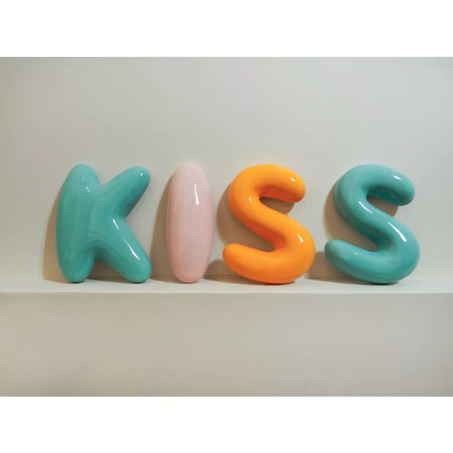 The Gift Label Wall Letter - K - Blue