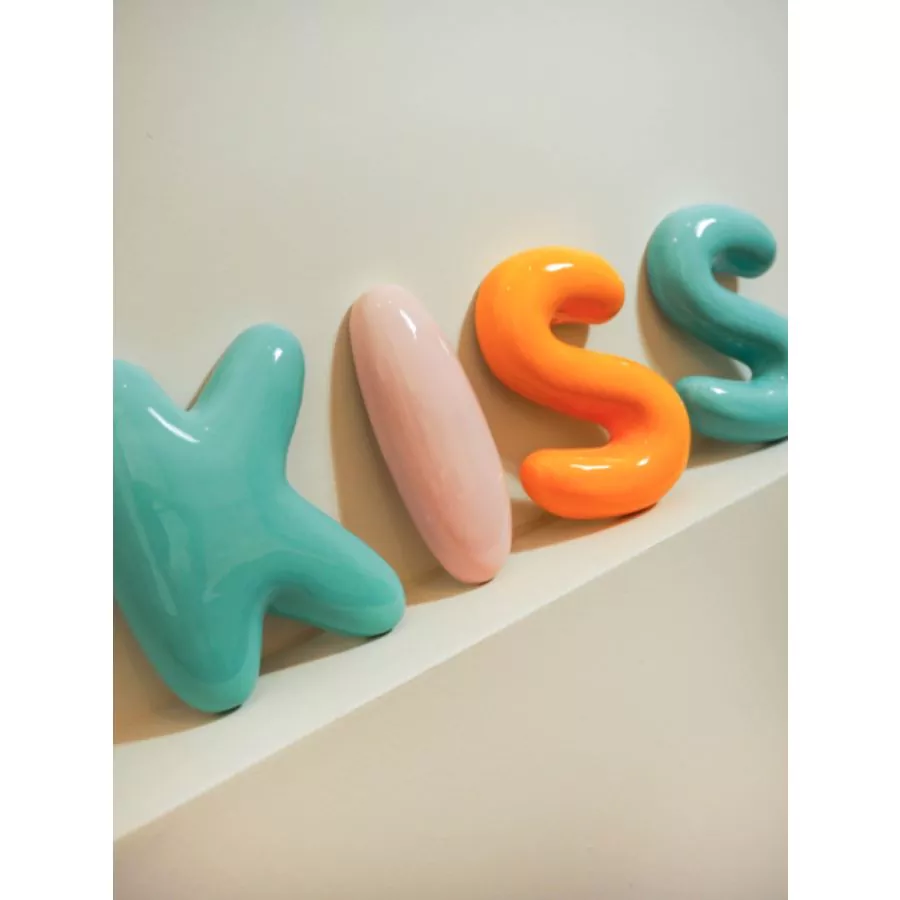 The Gift Label Wall Letter - K - Pink