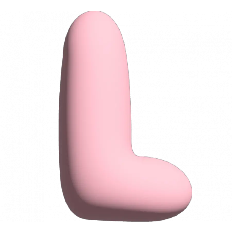 The Gift Label Wall Letter - L - Pink