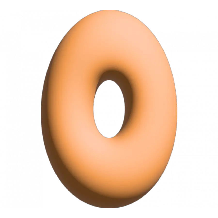 The Gift Label Wall Letter - O - Orange