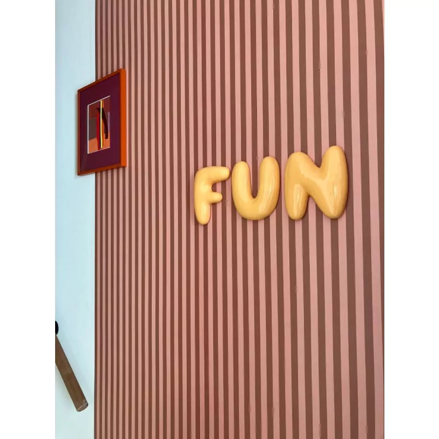 The Gift Label Wall Letter - R - Orange