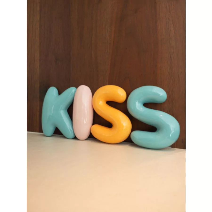 The Gift Label Wall Letter - S - Blue