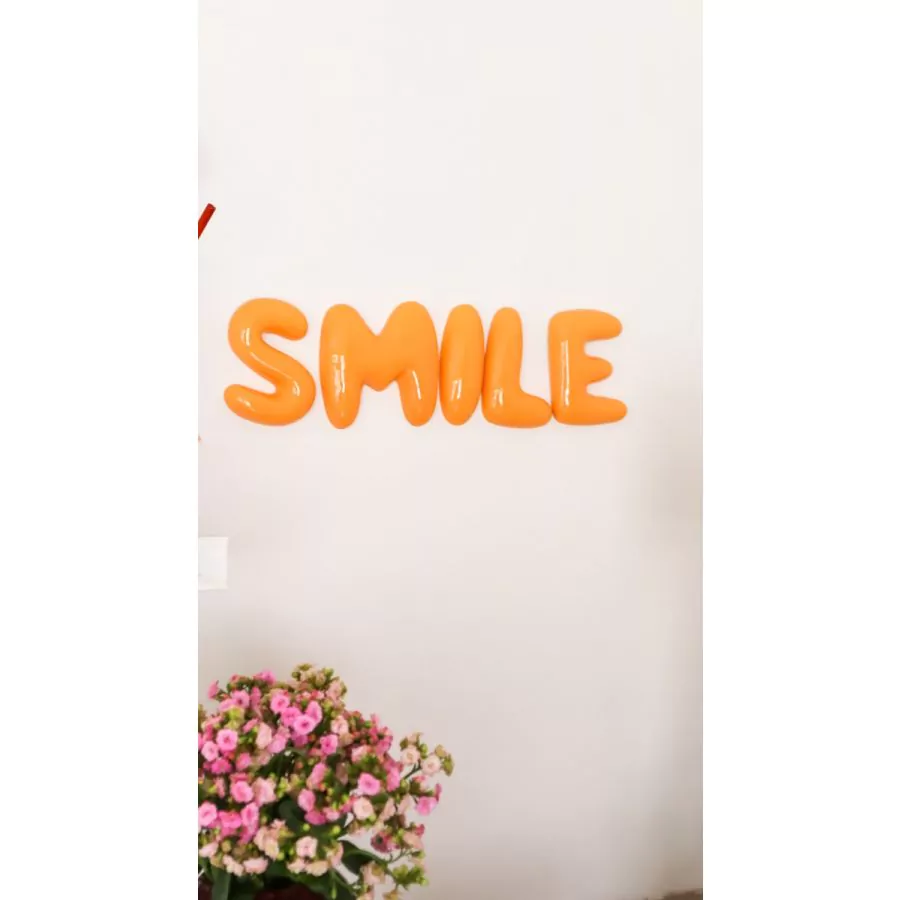 The Gift Label Wall Letter - S - Orange