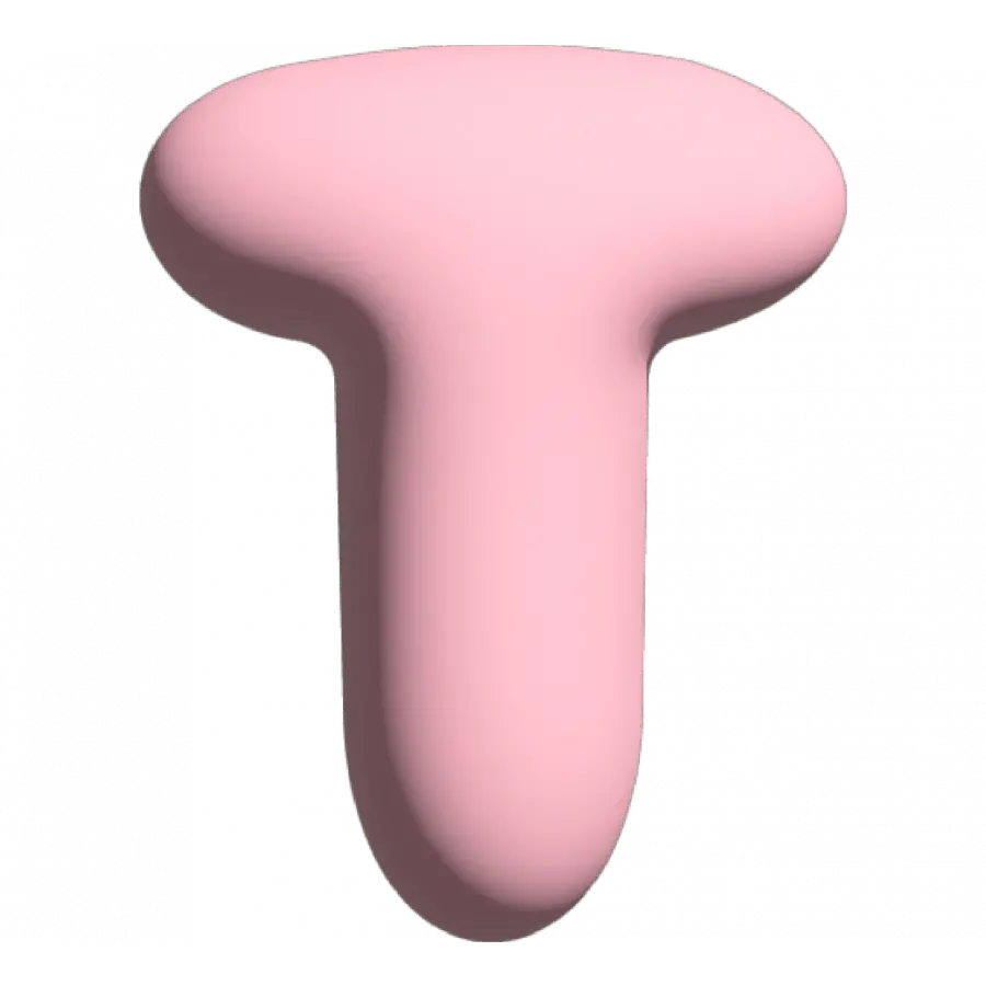 The Gift Label Wall Letter - T - Pink