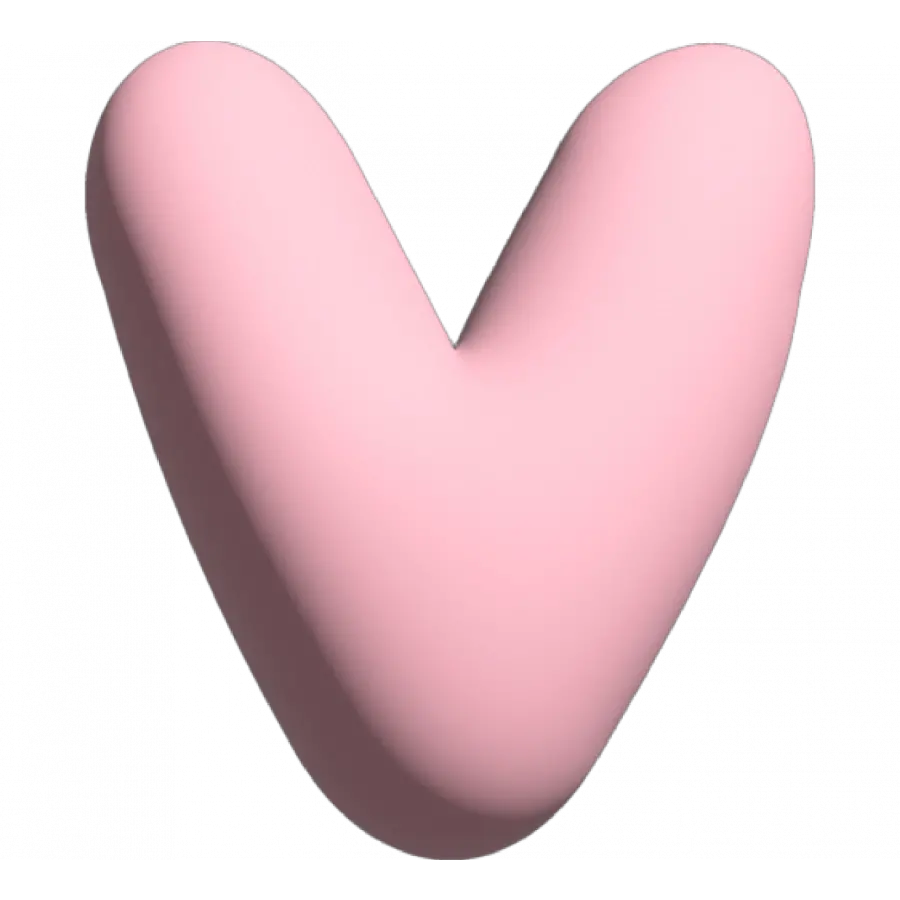 The Gift Label Wall Letter - V - Pink