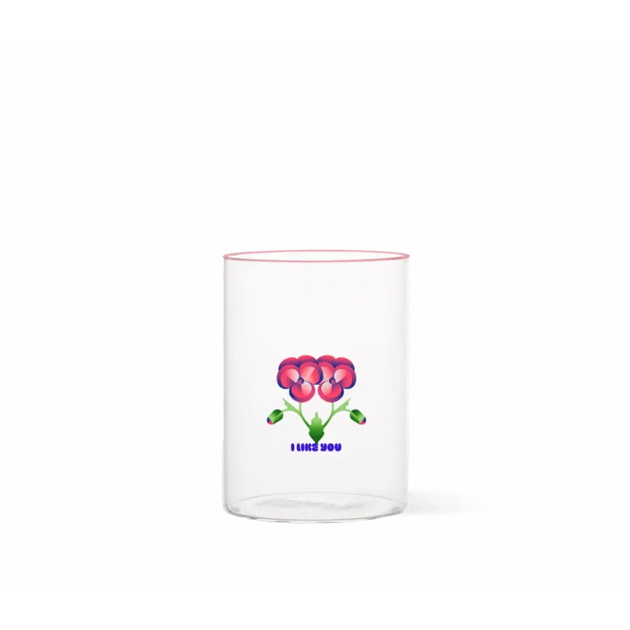 The Gift Label Water Glass - I Like You