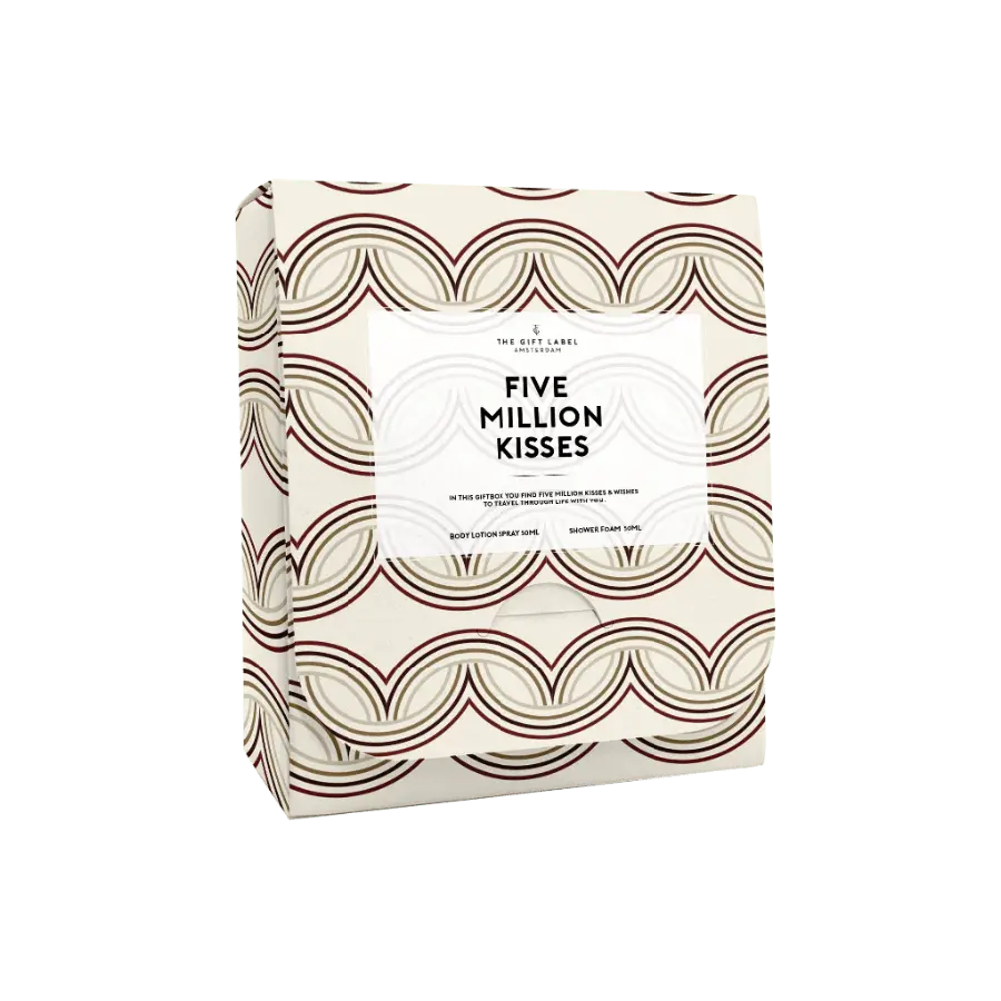 The Gift Label Travel gift set for her - Five million kisses