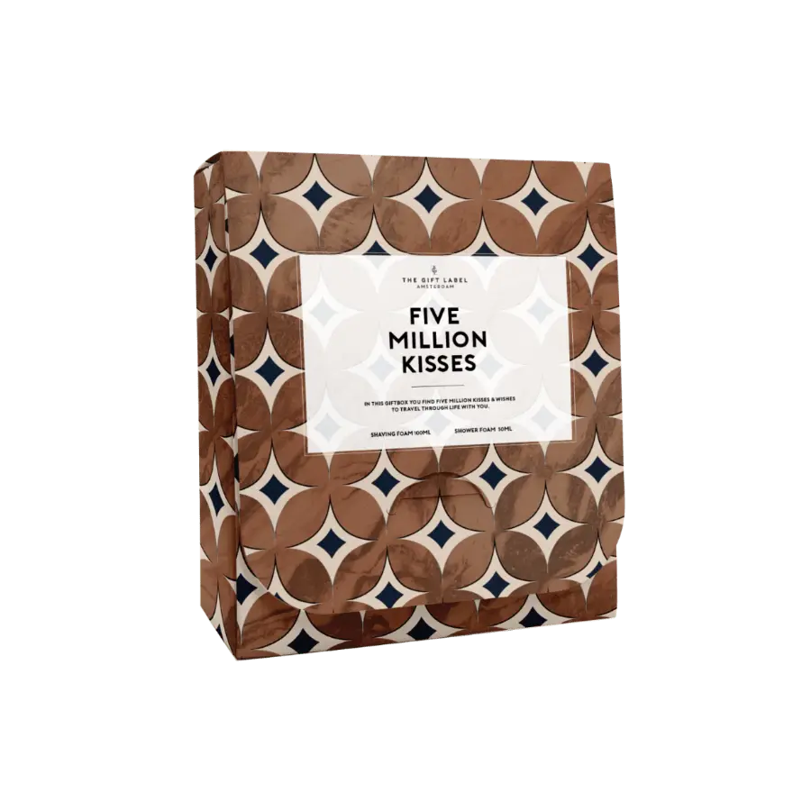 The Gift Label Travel gift set for him - Five million kisses