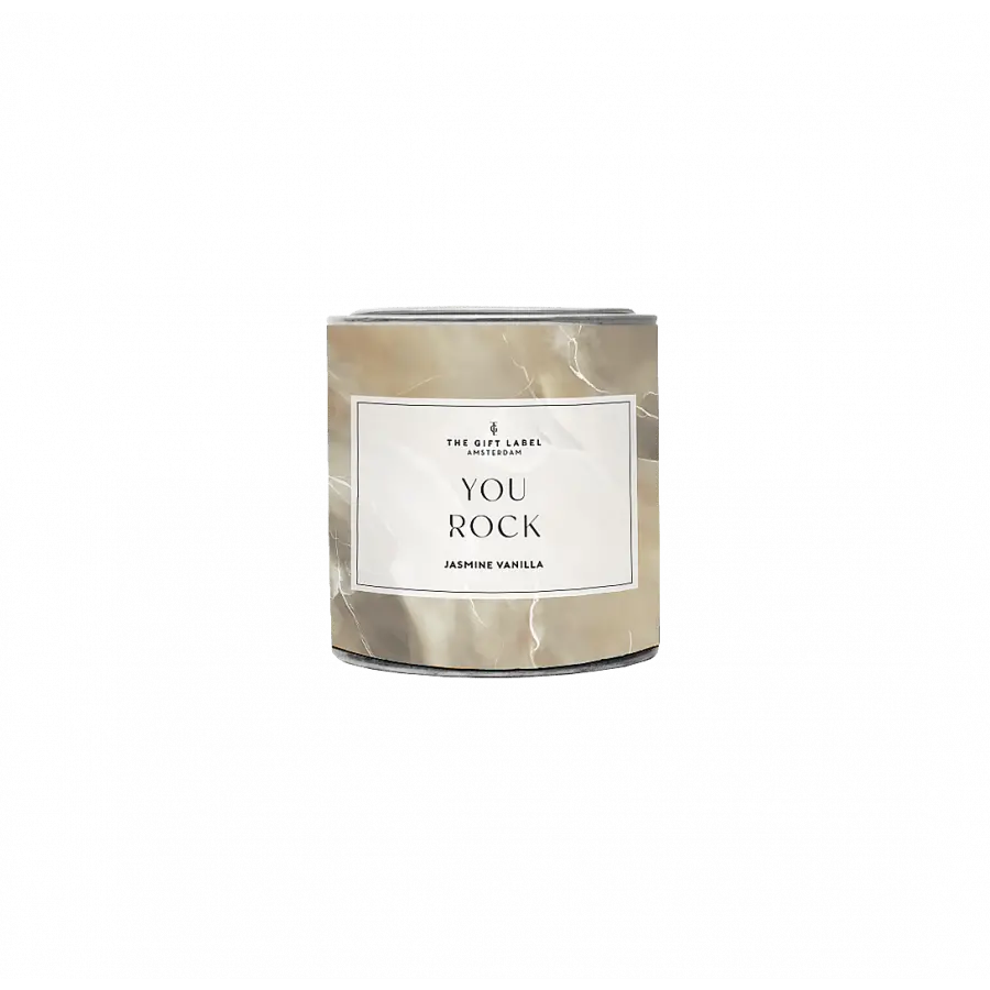 The Gift Label YS - Candletin90gr - You rock - Jasmine vanilla