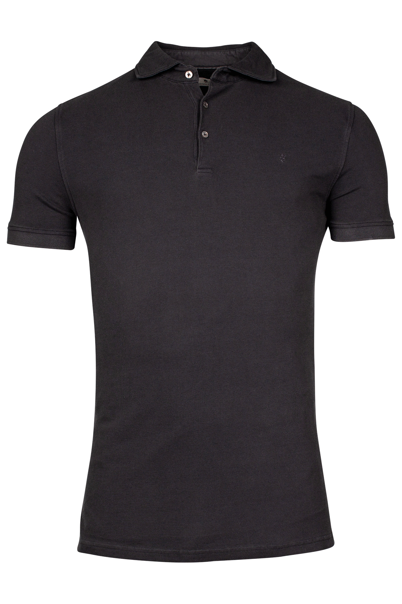 thomas maine Garment-Dye katoen pique polo